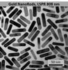 Gold NanoRods LSPR = 808nm - NanoHybrids Top Gold Nanoparticles