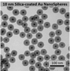 10nm Silica Coated Gold Nanospheres - Top Silica AuNPs