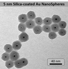 5nm Silica Coated Gold Nanospheres - Top Silica AuNPs